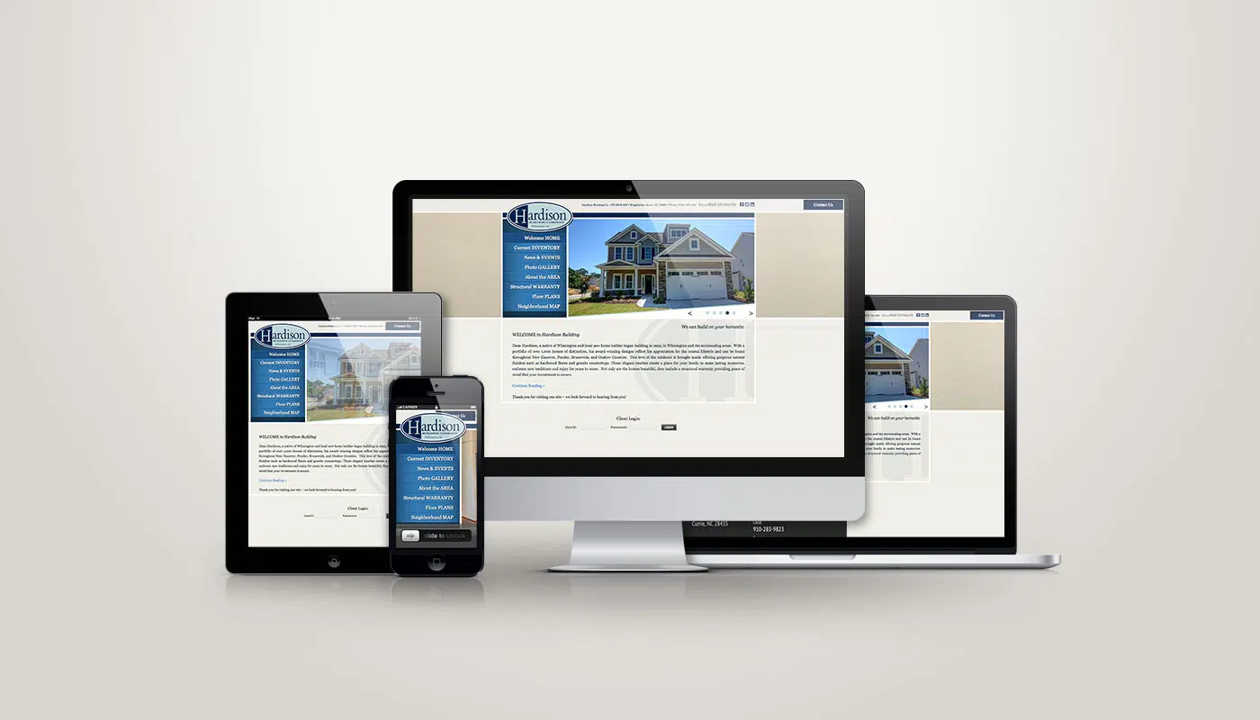 Hardison Building Company - Web Design