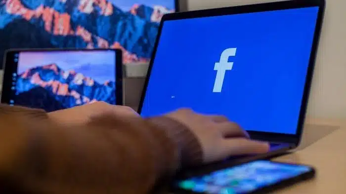 Facebook Ads on a laptop